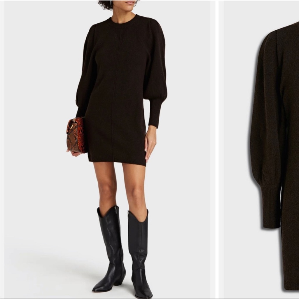 Ba&Sh Nancy Wool Sweater Dress